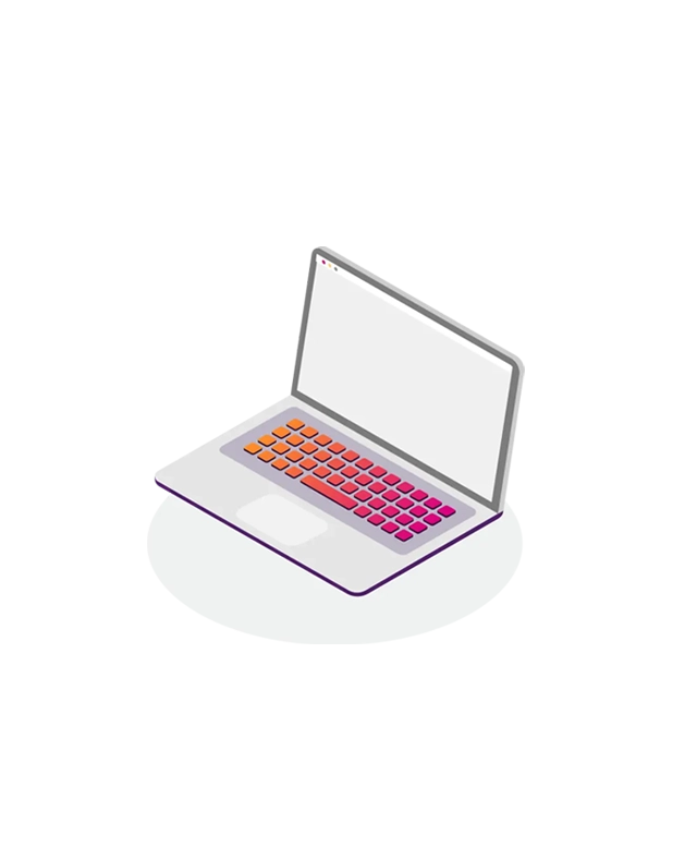 Notbook mit leerem Screen